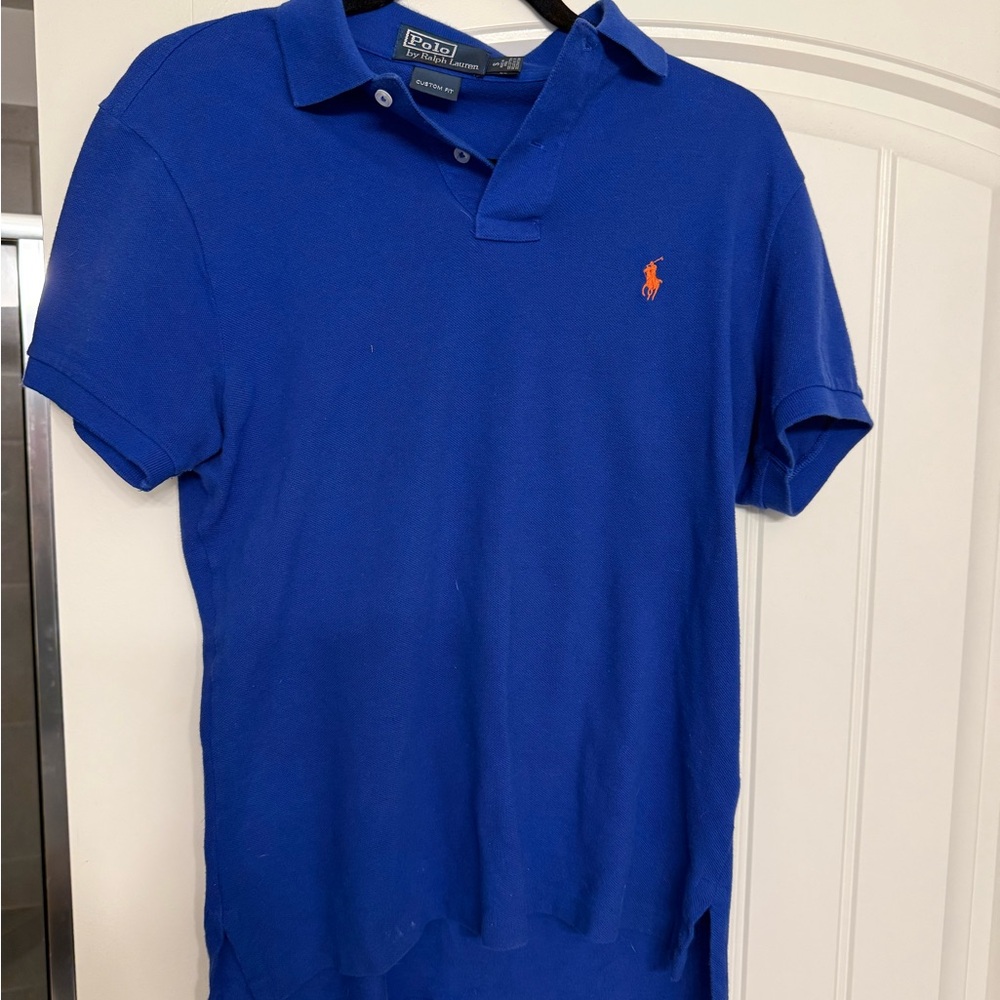 Ralph Lauren Blue Polo Shirt Classic Design